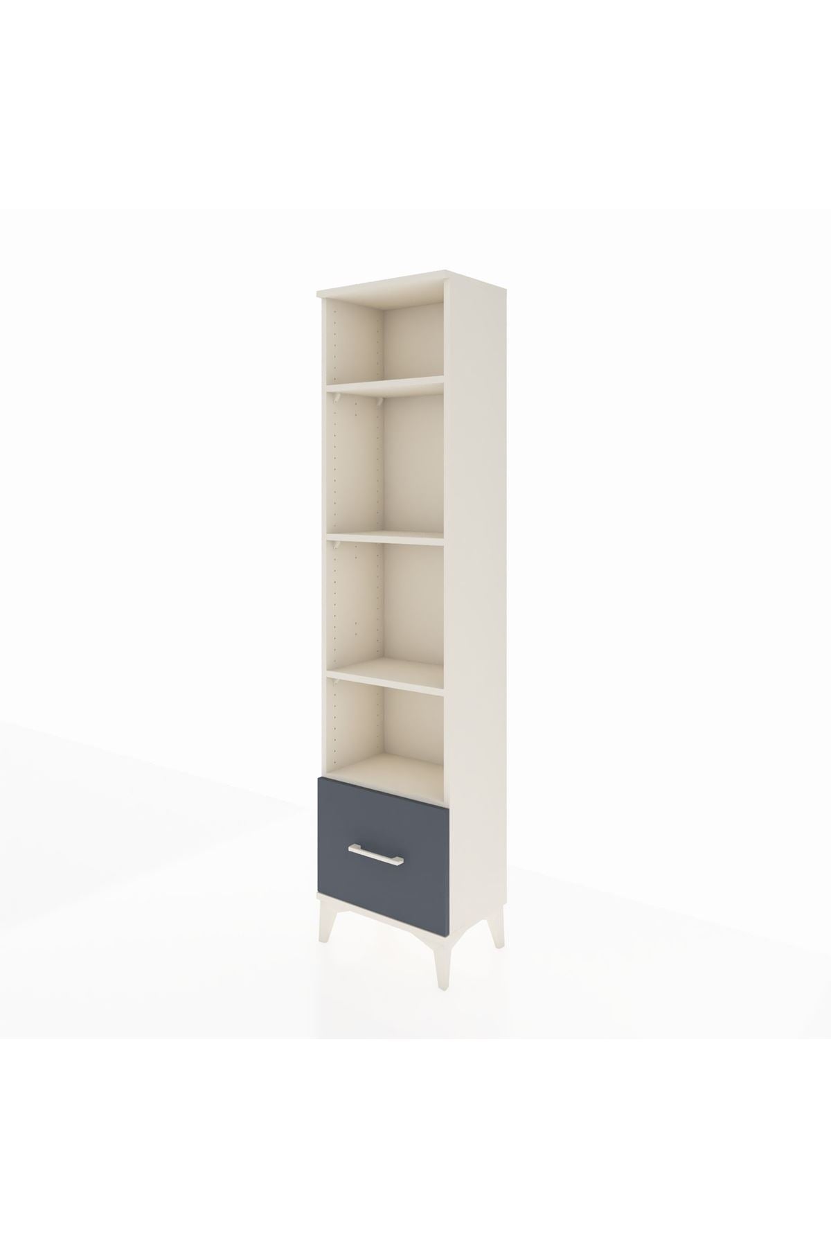 Arges Dolap 4 Raflı Tek Çekmeceli 44x30x182 - S22M044V2A