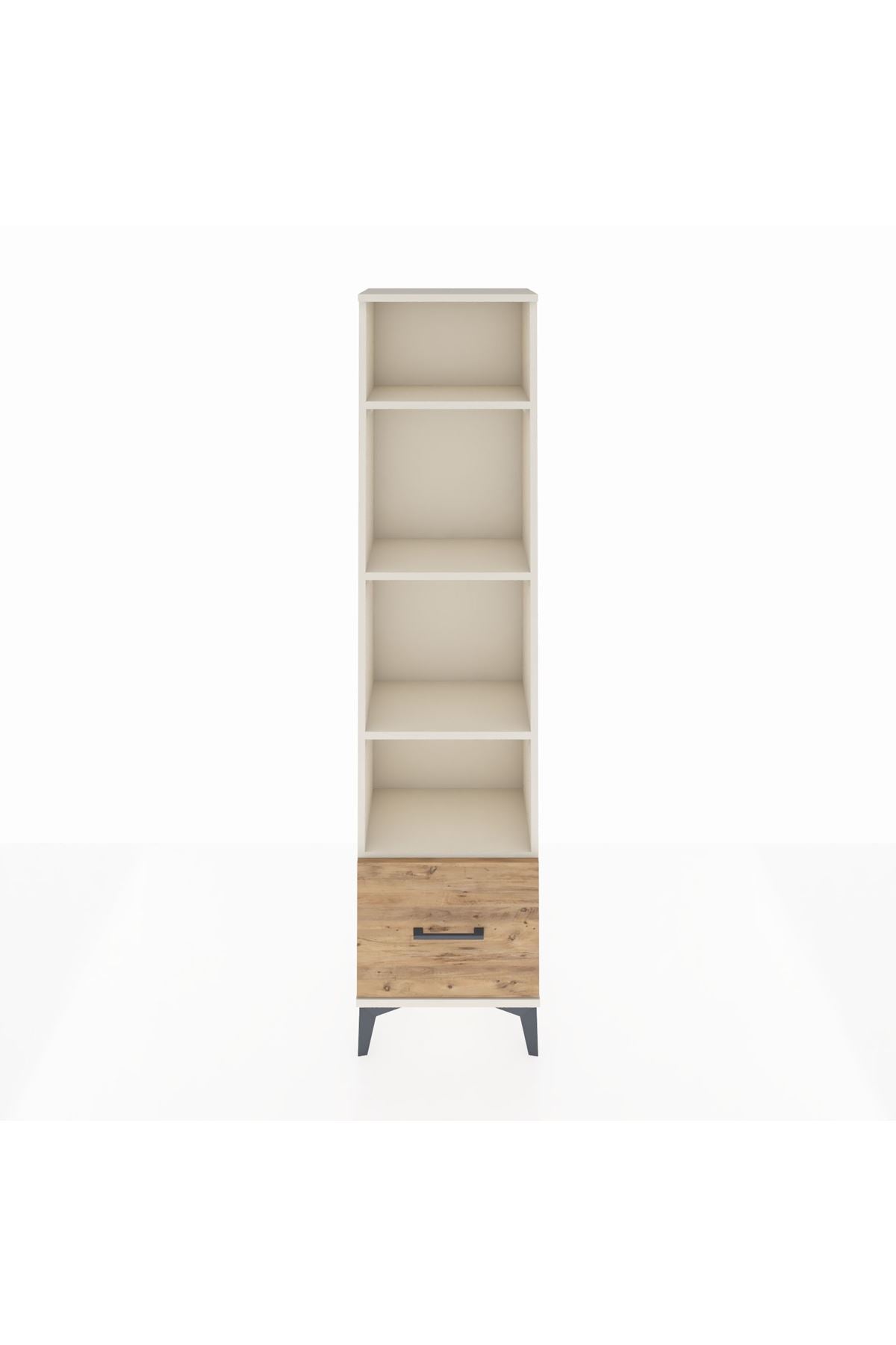 Arges Dolap 4 Raflı Tek Çekmeceli 44x30x182 - S22M044V3A