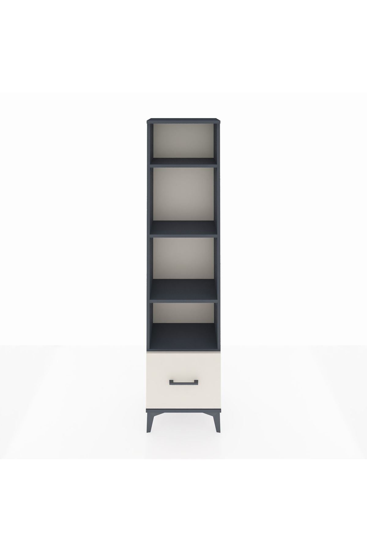 Arges Dolap 4 Raflı Tek Çekmeceli 44x30x182 - S22M044V4A