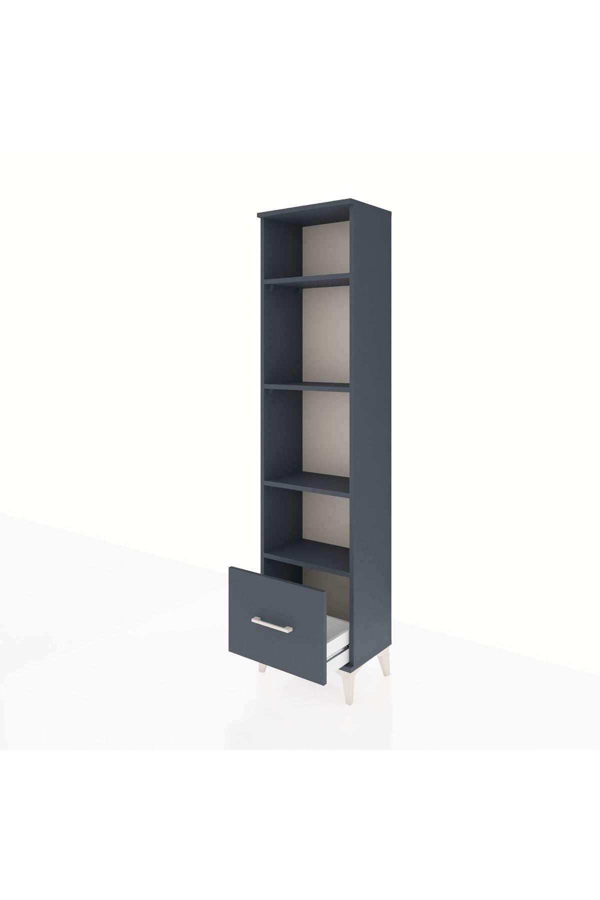 Arges Dolap 4 Raflı Tek Çekmeceli 44x30x182 - S22M044V5A
