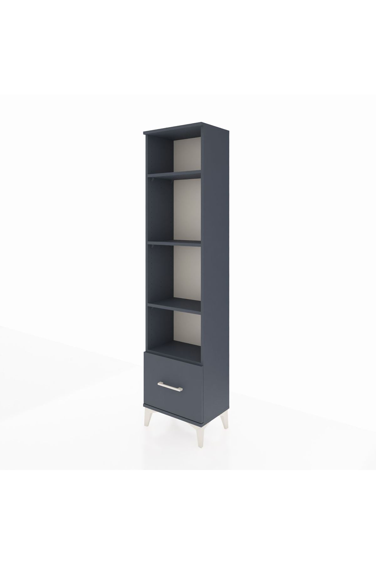 Arges Dolap 4 Raflı Tek Çekmeceli 44x30x182 - S22M044V5A