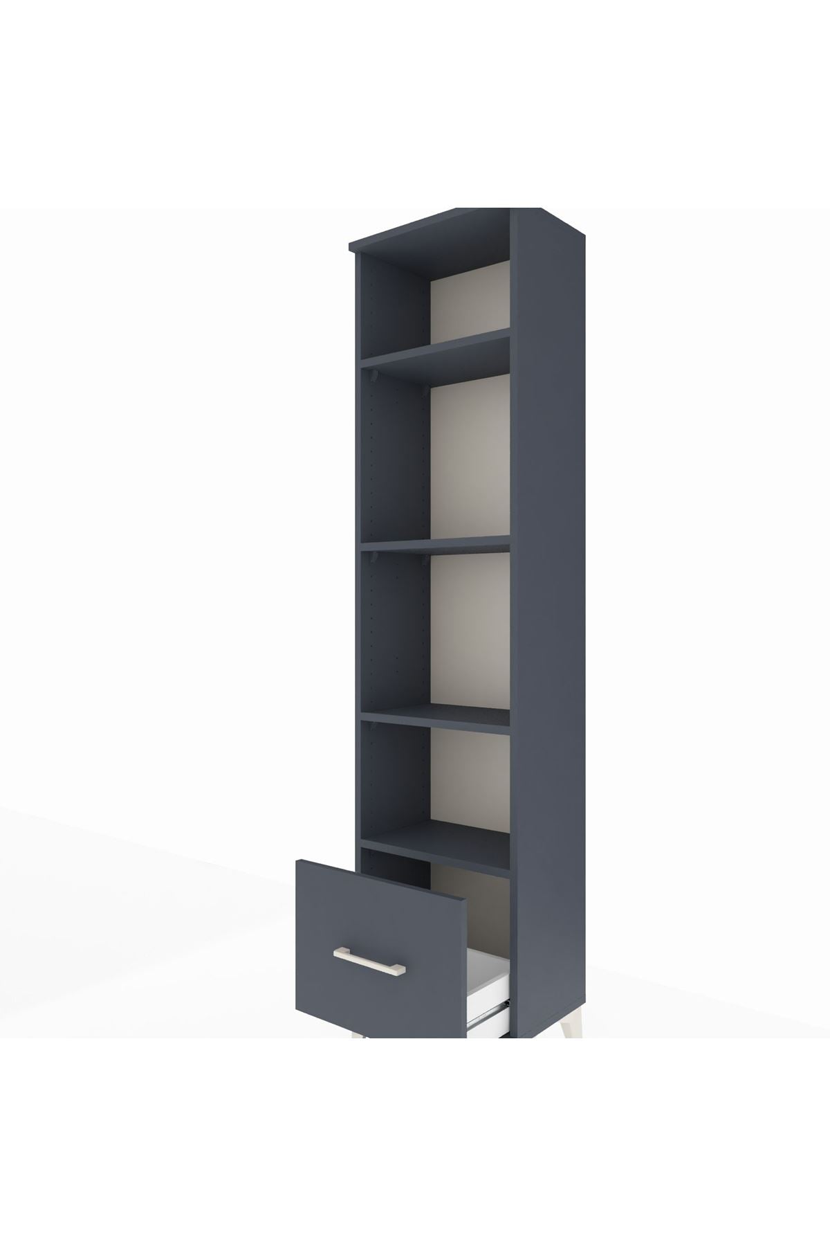 Arges Dolap 4 Raflı Tek Çekmeceli 44x30x182 - S22M044V5A