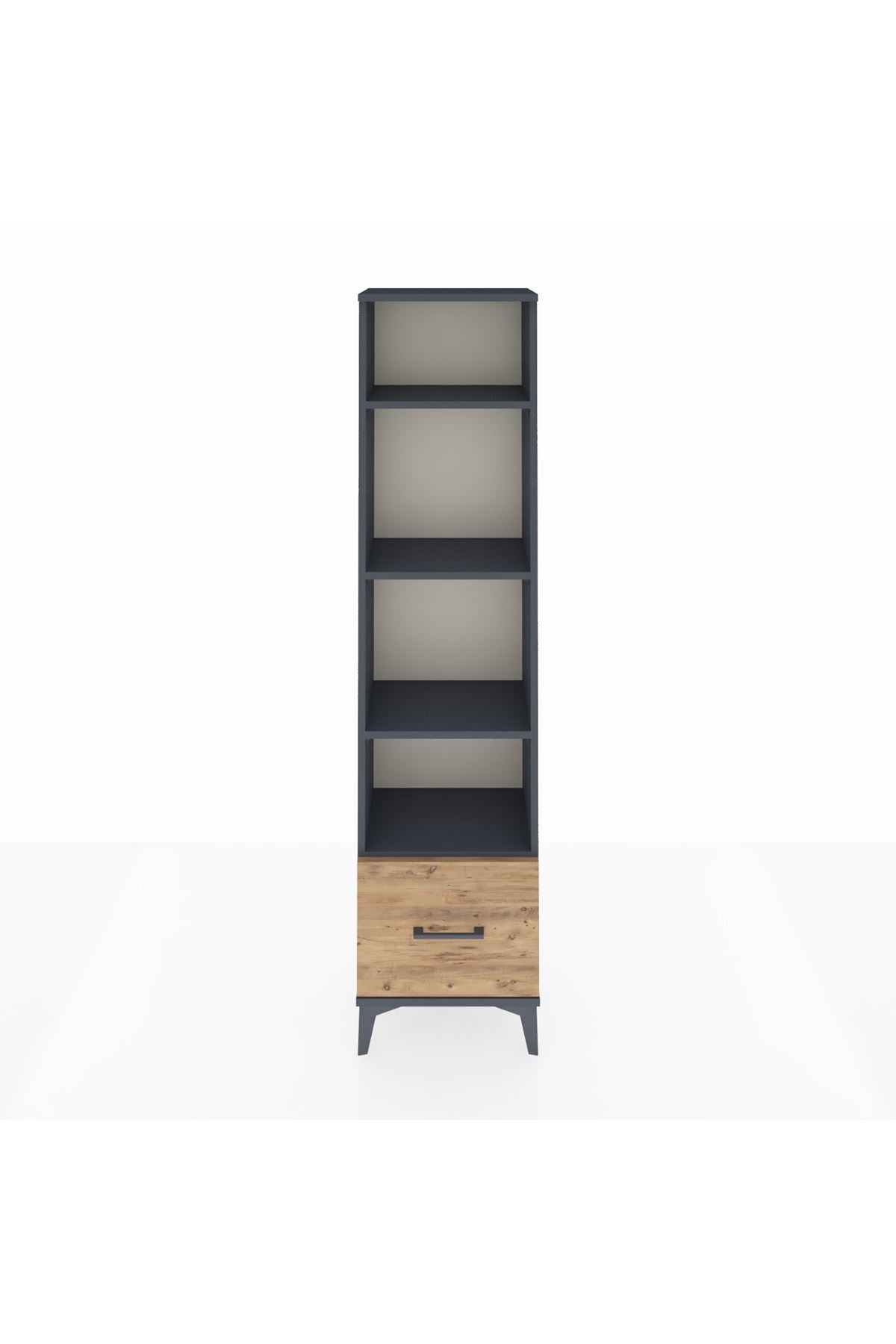 Arges Dolap 4 Raflı Tek Çekmeceli 44x30x182 - S22M044V6A