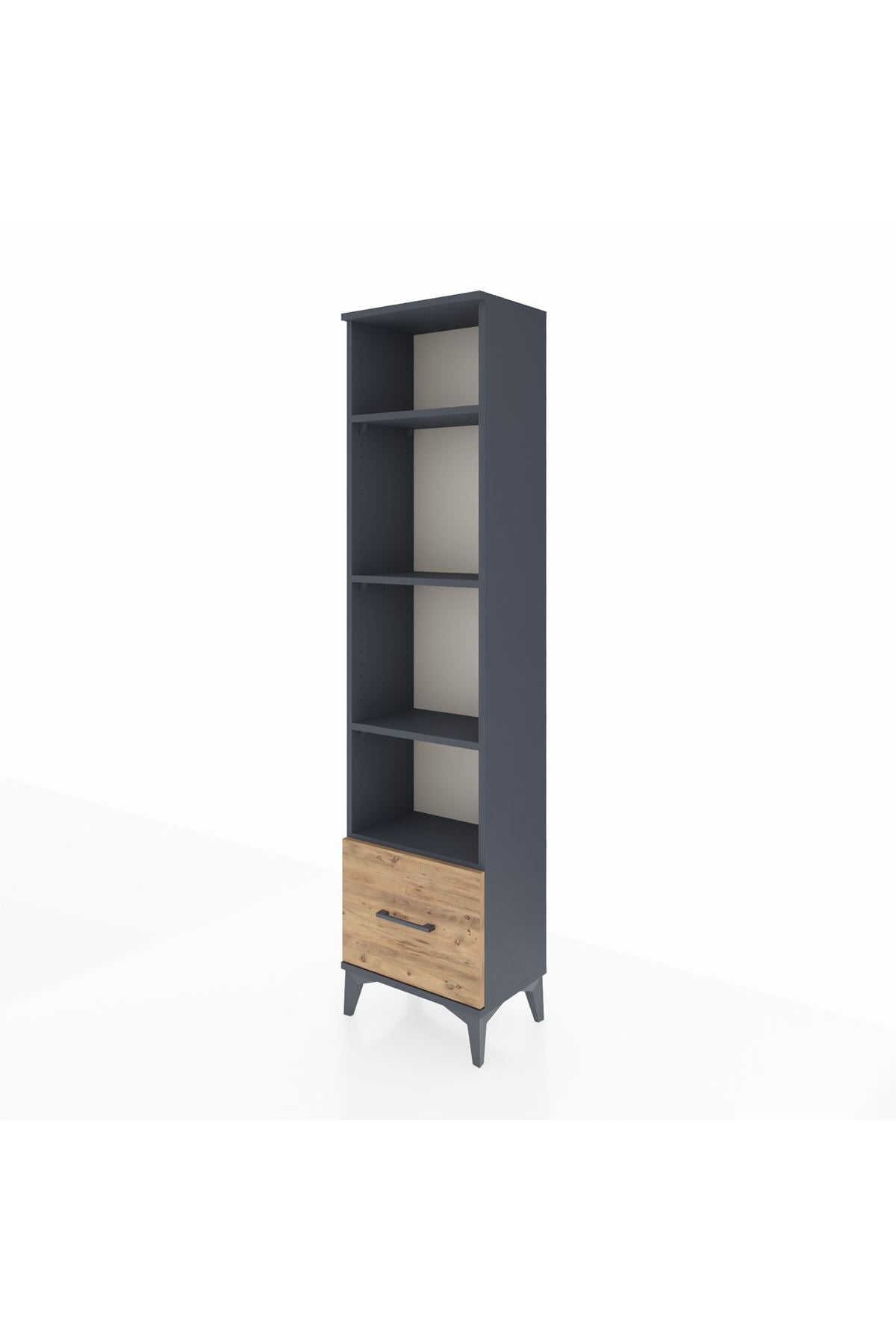 Arges Dolap 4 Raflı Tek Çekmeceli 44x30x182 - S22M044V6A