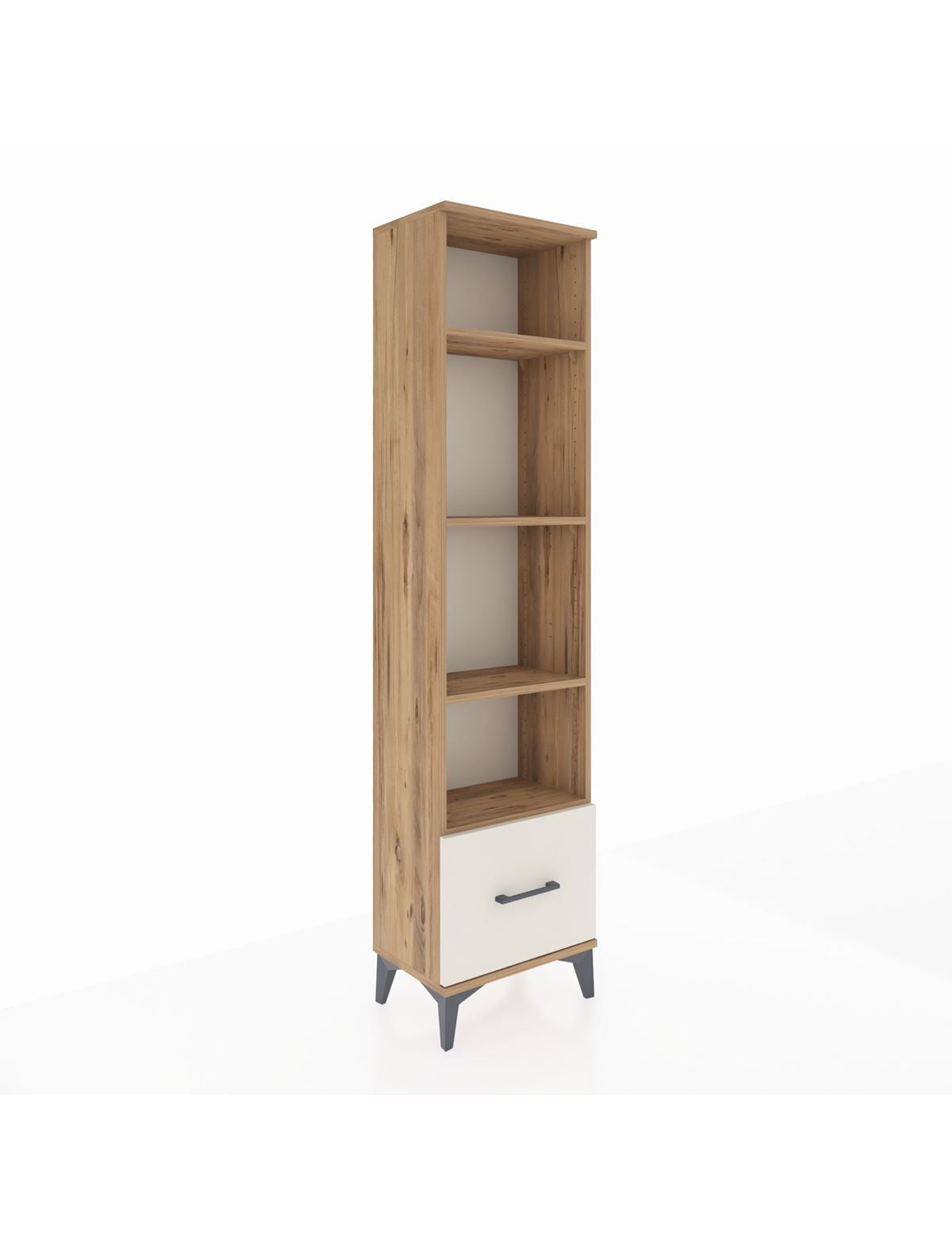 Arges Dolap 4 Raflı Tek Çekmeceli 44x30x182 - S22M044V7A