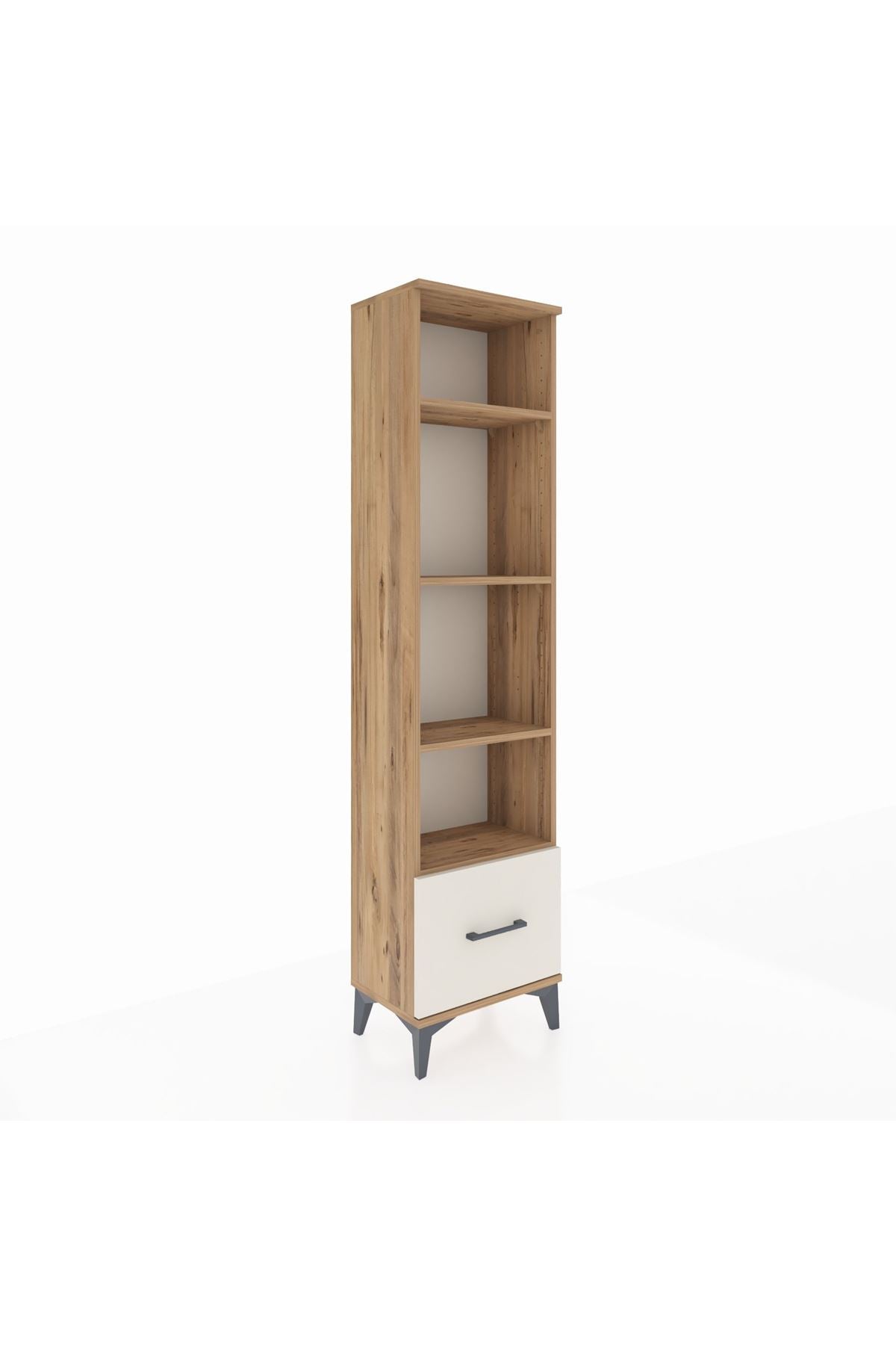 Arges Dolap 4 Raflı Tek Çekmeceli 44x30x182 - S22M044V7A