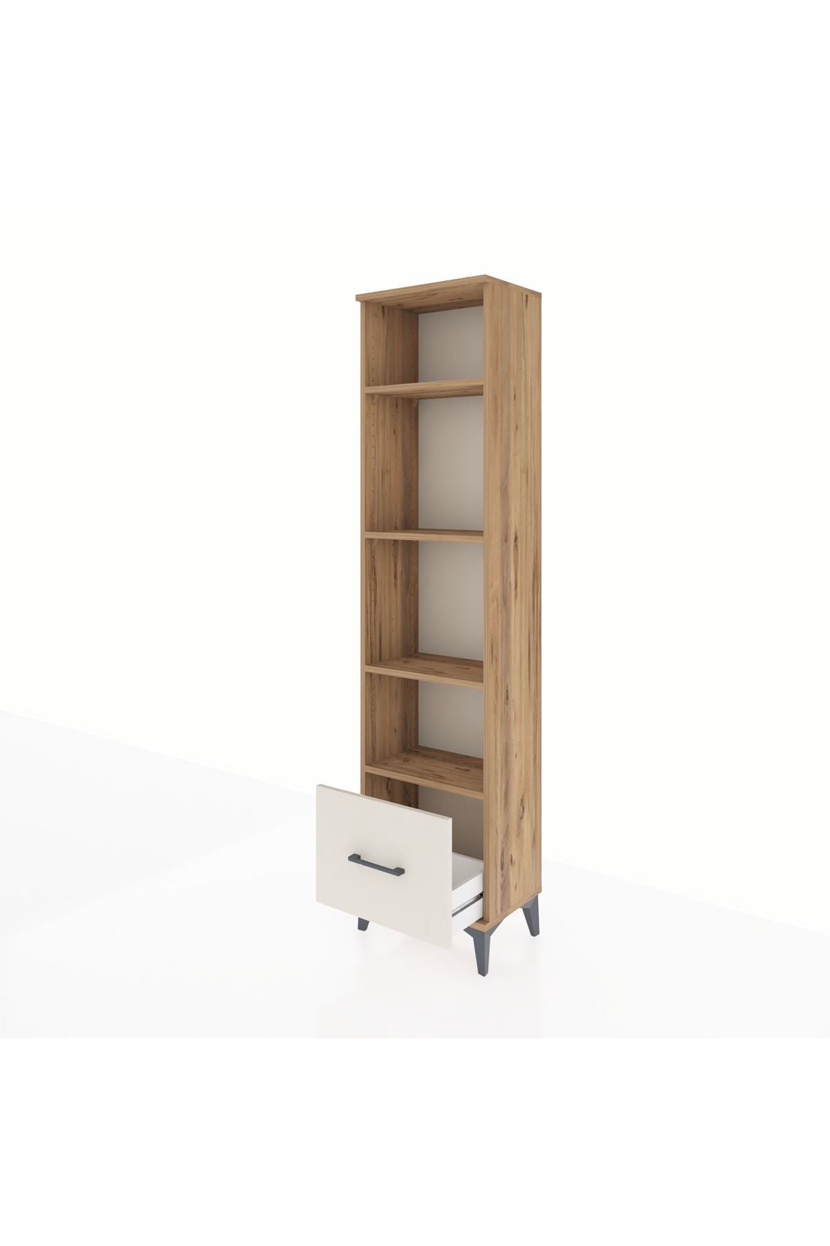 Arges Dolap 4 Raflı Tek Çekmeceli 44x30x182 - S22M044V7A