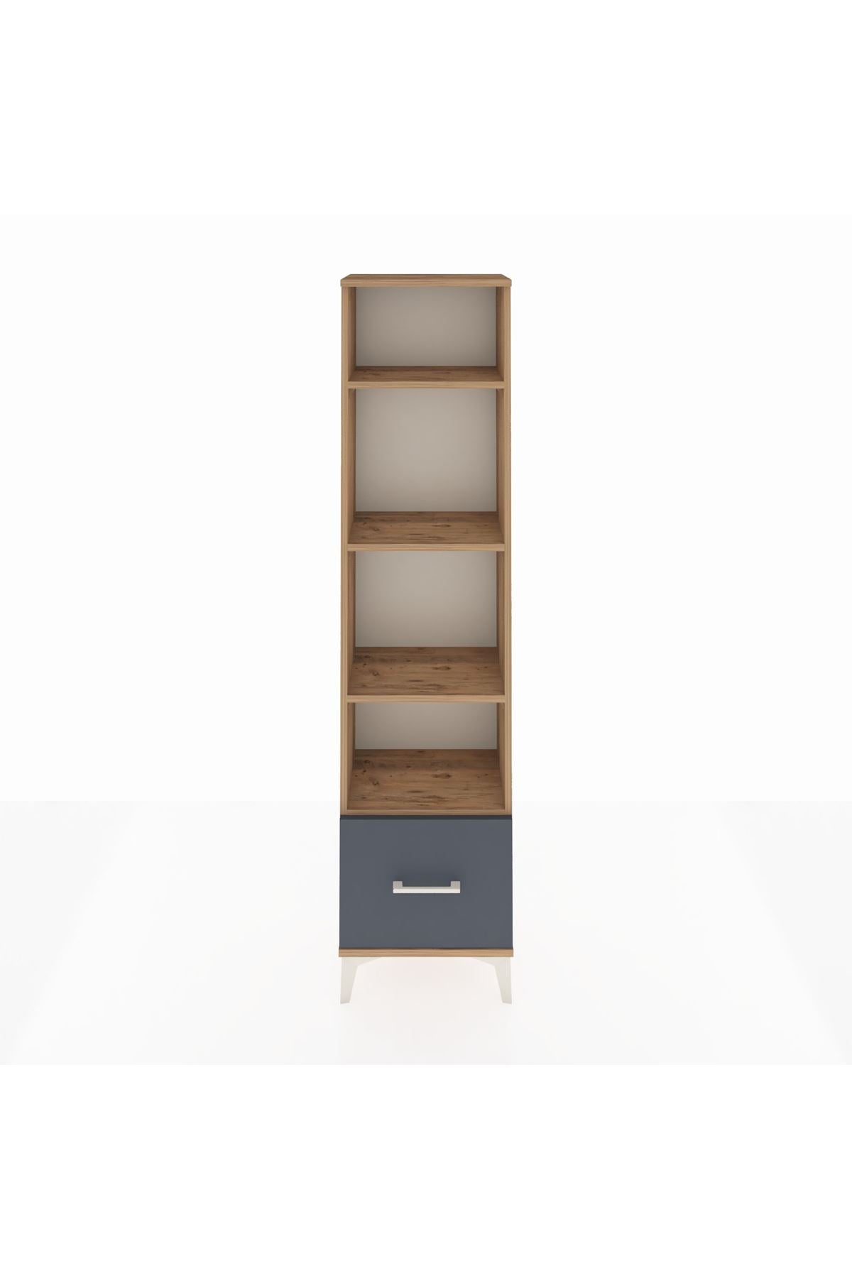 Arges Dolap 4 Raflı Tek Çekmeceli 44x30x182 - S22M044V8A
