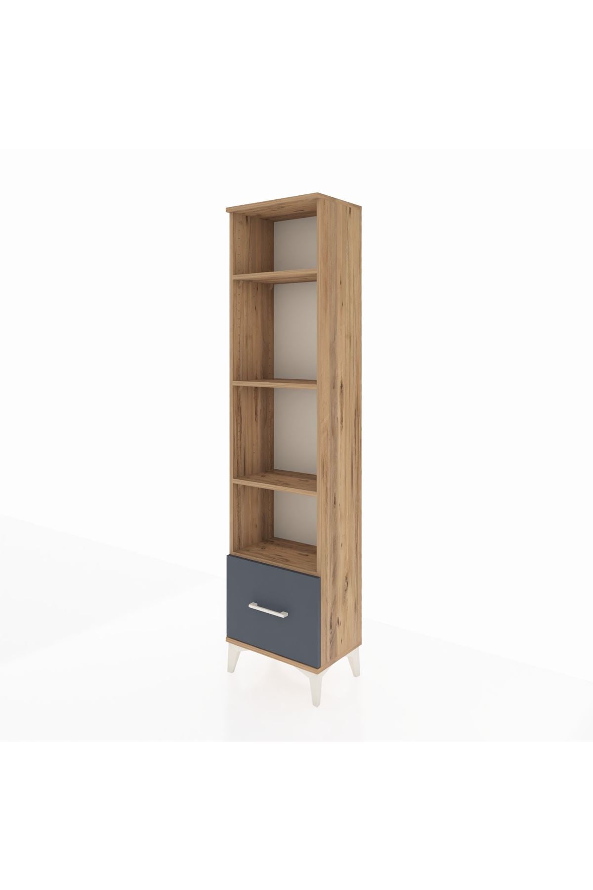 Arges Dolap 4 Raflı Tek Çekmeceli 44x30x182 - S22M044V8A