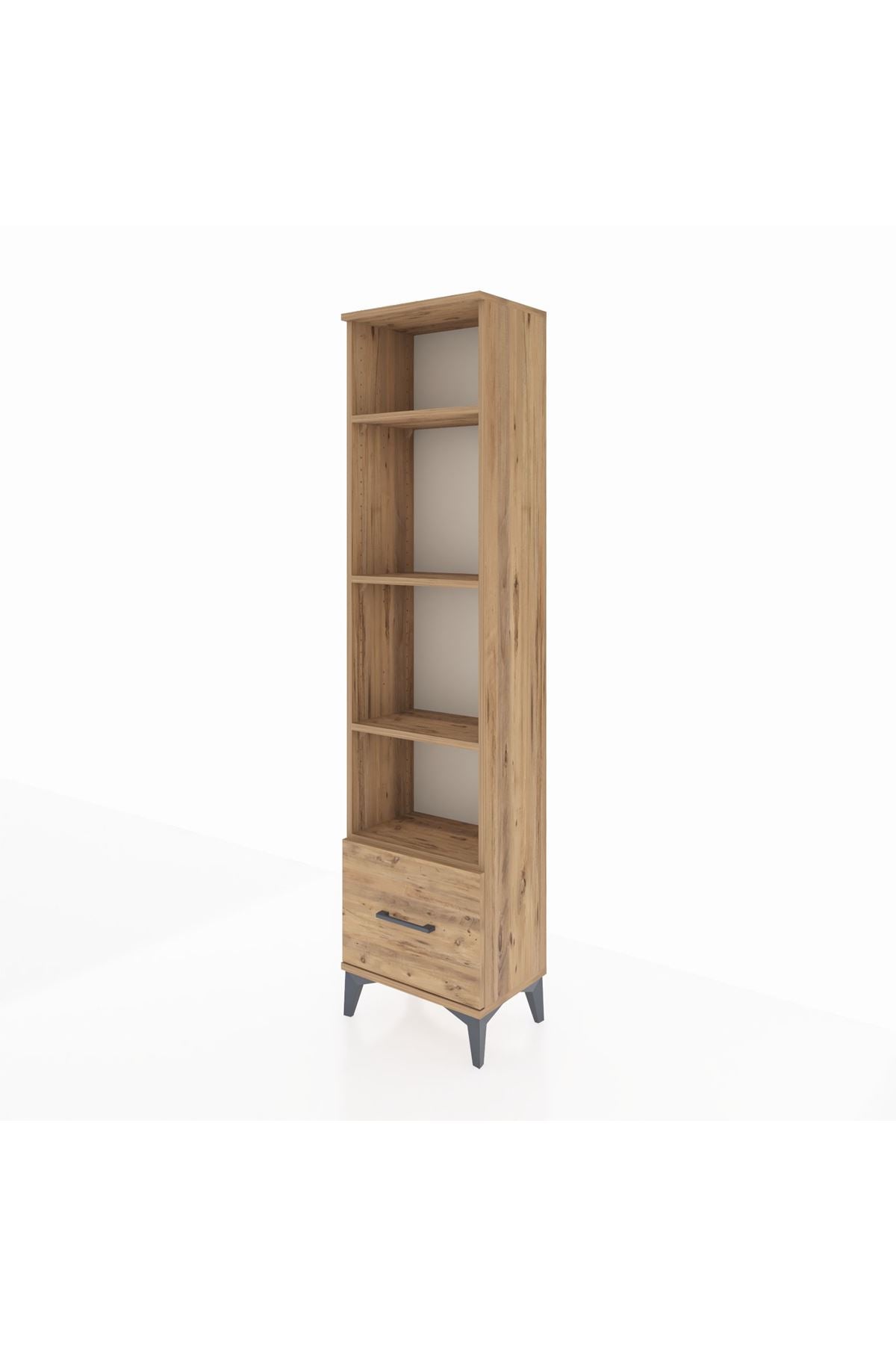 Arges Dolap 4 Raflı Tek Çekmeceli 44x30x182 - S22M044V9A