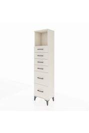 Arges Dolap Tek Raflı 6 Çekmeceli 44x30x182 - S22M045V1A