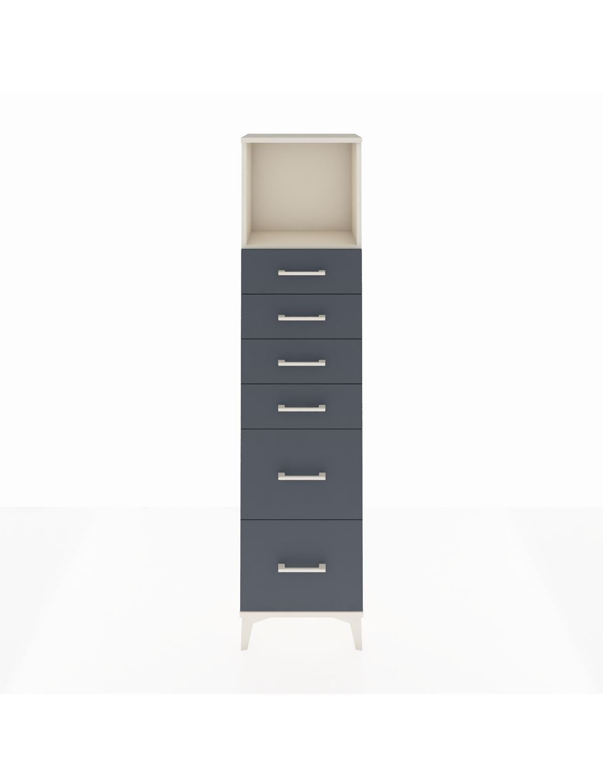 Arges Dolap Tek Raflı 6 Çekmeceli 44x30x182 - S22M045V2A