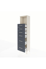Arges Dolap Tek Raflı 6 Çekmeceli 44x30x182 - S22M045V2A