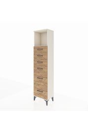 Arges Dolap Tek Raflı 6 Çekmeceli 44x30x182 - S22M045V3A