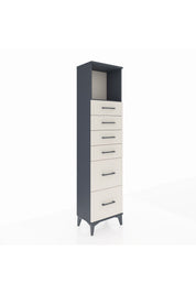 Arges Dolap Tek Raflı 6 Çekmeceli 44x30x182 - S22M045V4A