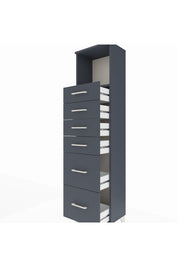 Arges Dolap Tek Raflı 6 Çekmeceli 44x30x182 - S22M045V5A