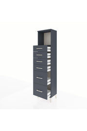 Arges Dolap Tek Raflı 6 Çekmeceli 44x30x182 - S22M045V5A