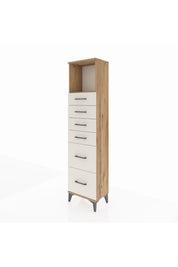 Arges Dolap Tek Raflı 6 Çekmeceli 44x30x182 - S22M045V7A