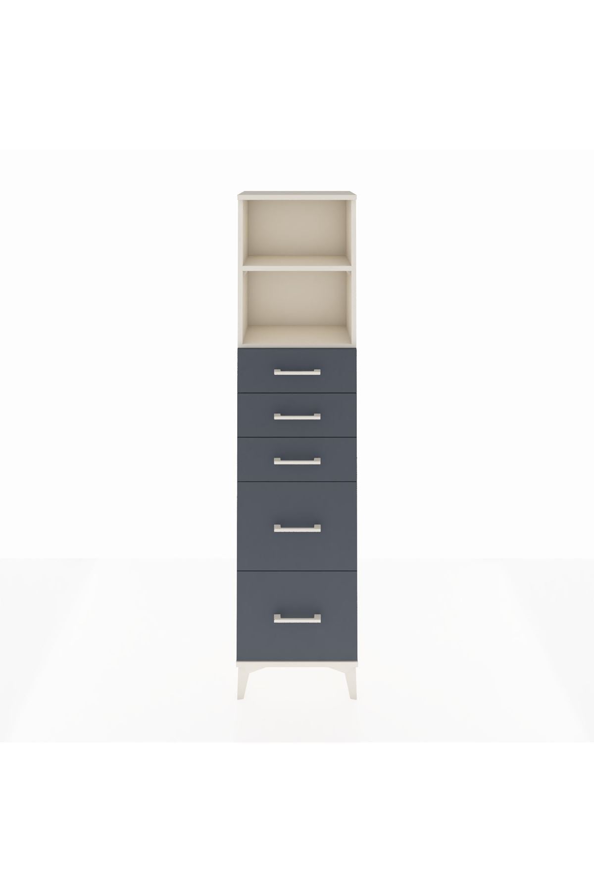 Arges Dolap 2 Raflı 5 Çekmeceli 44x30x182 - S22M046V2A
