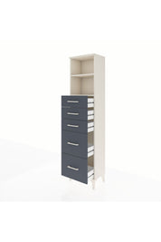 Arges Dolap 2 Raflı 5 Çekmeceli 44x30x182 - S22M046V2A