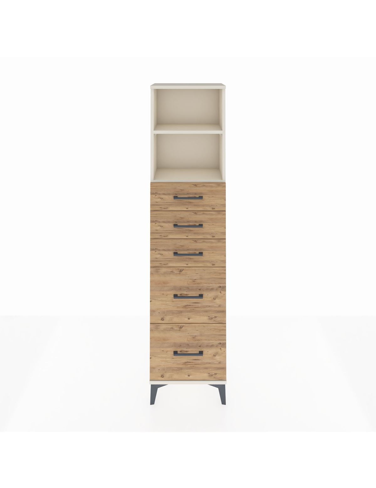Arges Dolap 2 Raflı 5 Çekmeceli 44x30x182 - S22M046V3A