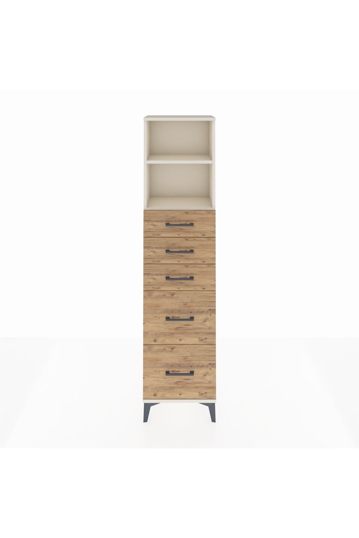 Arges Dolap 2 Raflı 5 Çekmeceli 44x30x182 - S22M046V3A
