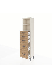 Arges Dolap 2 Raflı 5 Çekmeceli 44x30x182 - S22M046V3A