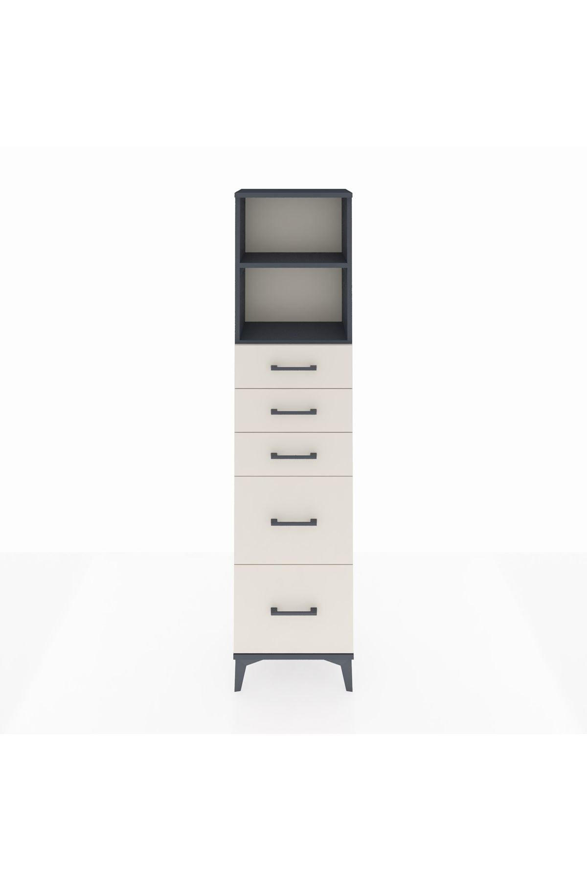 Arges Dolap 2 Raflı 5 Çekmeceli 44x30x182 - S22M046V4A