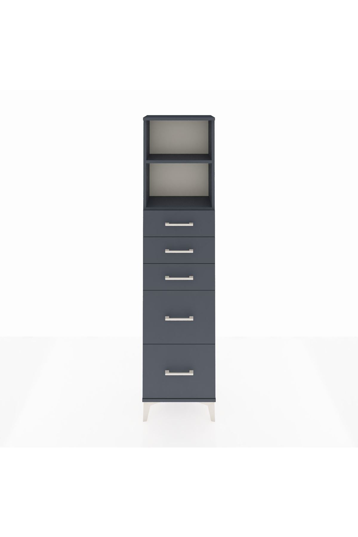 Arges Dolap 2 Raflı 5 Çekmeceli 44x30x182 - S22M046V5A