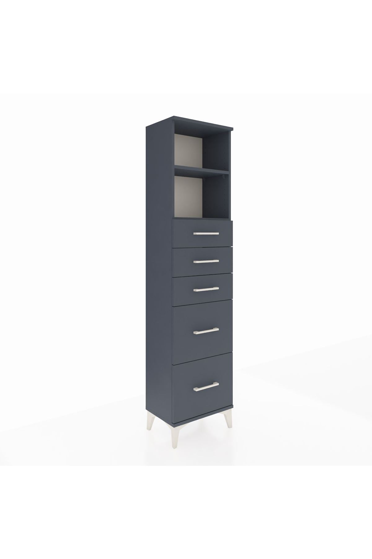 Arges Dolap 2 Raflı 5 Çekmeceli 44x30x182 - S22M046V5A