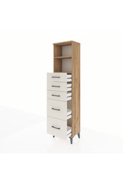 Arges Dolap 2 Raflı 5 Çekmeceli 44x30x182 - S22M046V7A