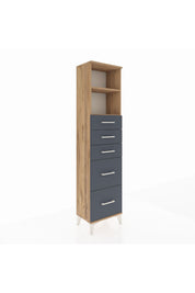 Arges Dolap 2 Raflı 5 Çekmeceli 44x30x182 - S22M046V8A