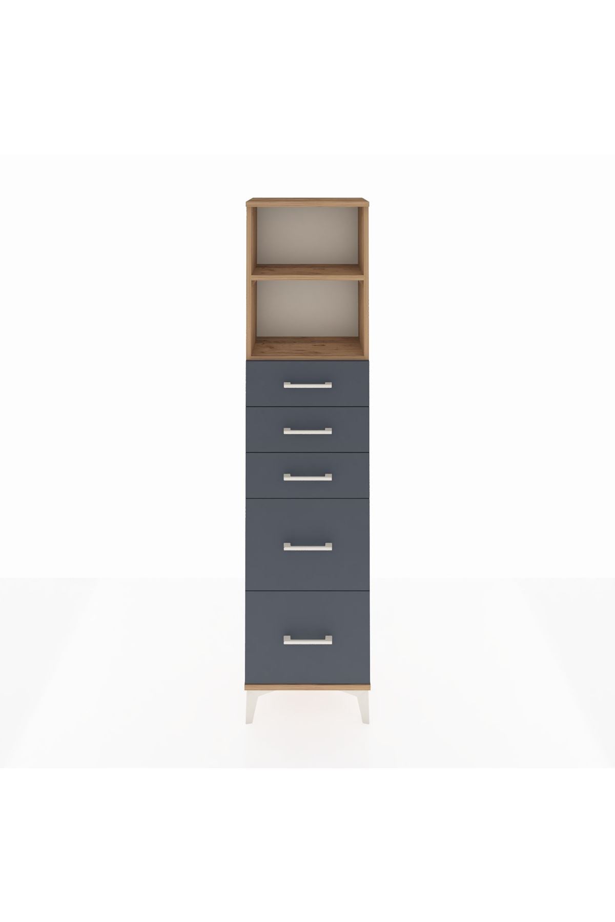 Arges Dolap 2 Raflı 5 Çekmeceli 44x30x182 - S22M046V8A