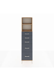 Arges Dolap 2 Raflı 5 Çekmeceli 44x30x182 - S22M046V8A
