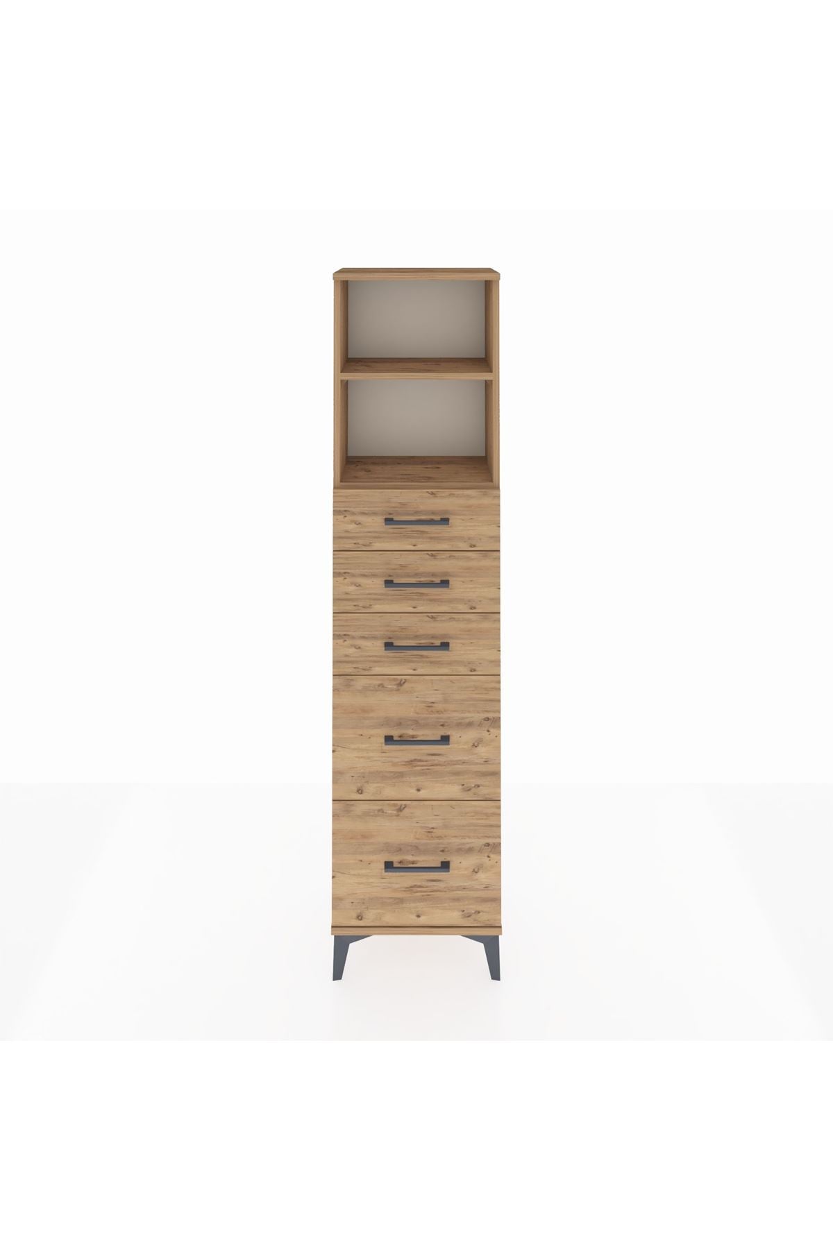 Arges Dolap 2 Raflı 5 Çekmeceli 44x30x182 - S22M046V9A