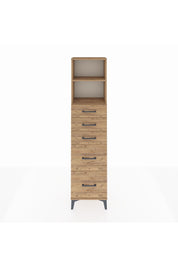 Arges Dolap 2 Raflı 5 Çekmeceli 44x30x182 - S22M046V9A