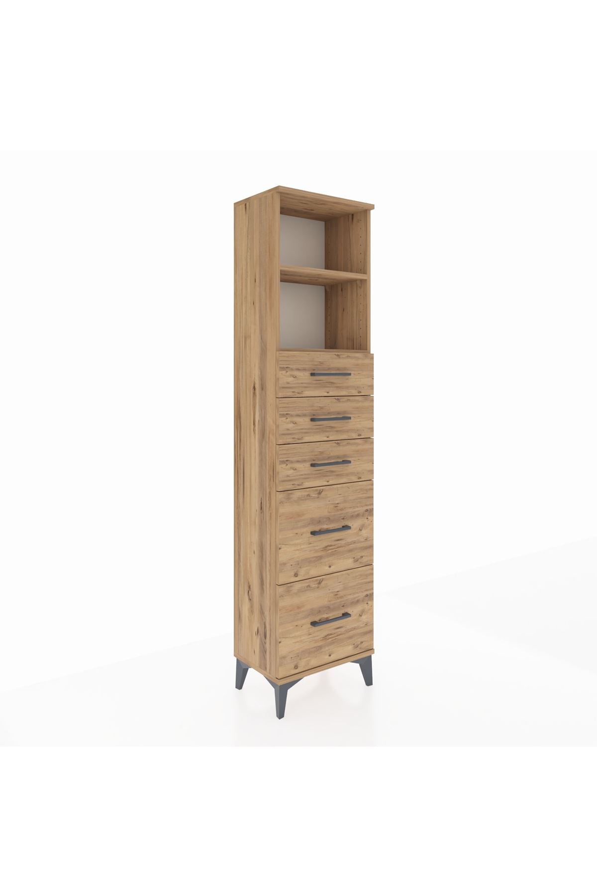 Arges Dolap 2 Raflı 5 Çekmeceli 44x30x182 - S22M046V9A