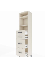 Arges Dolap 3 Raflı 4 Çekmeceli 44x30x182 - S22M047V1A
