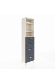 Arges Dolap 3 Raflı 4 Çekmeceli 44x30x182 - S22M047V2A