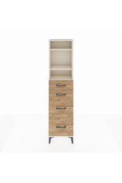 Arges Dolap 3 Raflı 4 Çekmeceli 44x30x182 - S22M047V3A