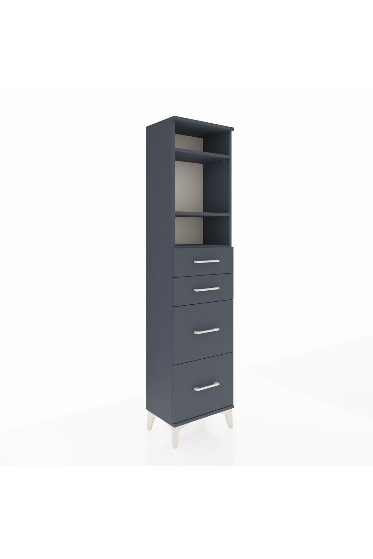 Arges Dolap 3 Raflı 4 Çekmeceli 44x30x182 - S22M047V5A