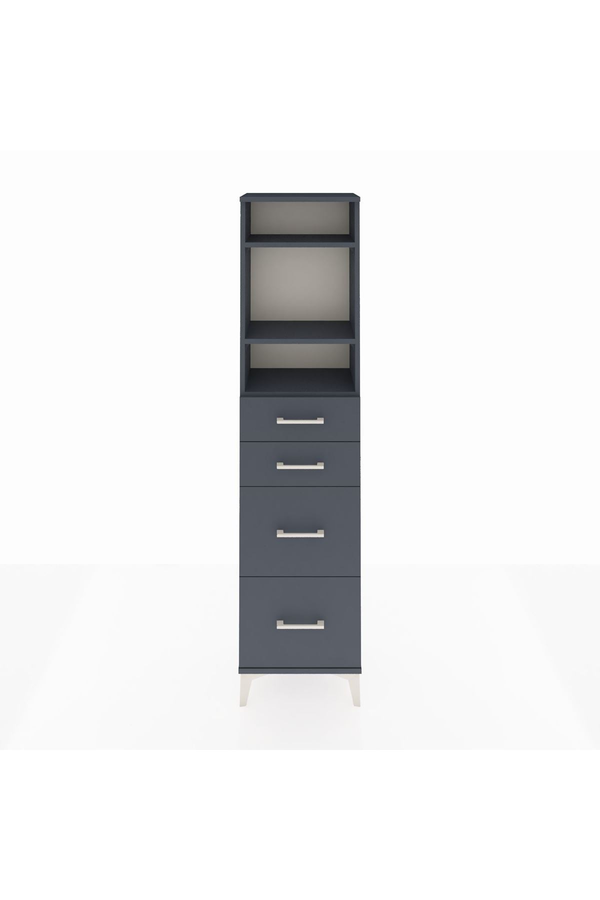Arges Dolap 3 Raflı 4 Çekmeceli 44x30x182 - S22M047V5A
