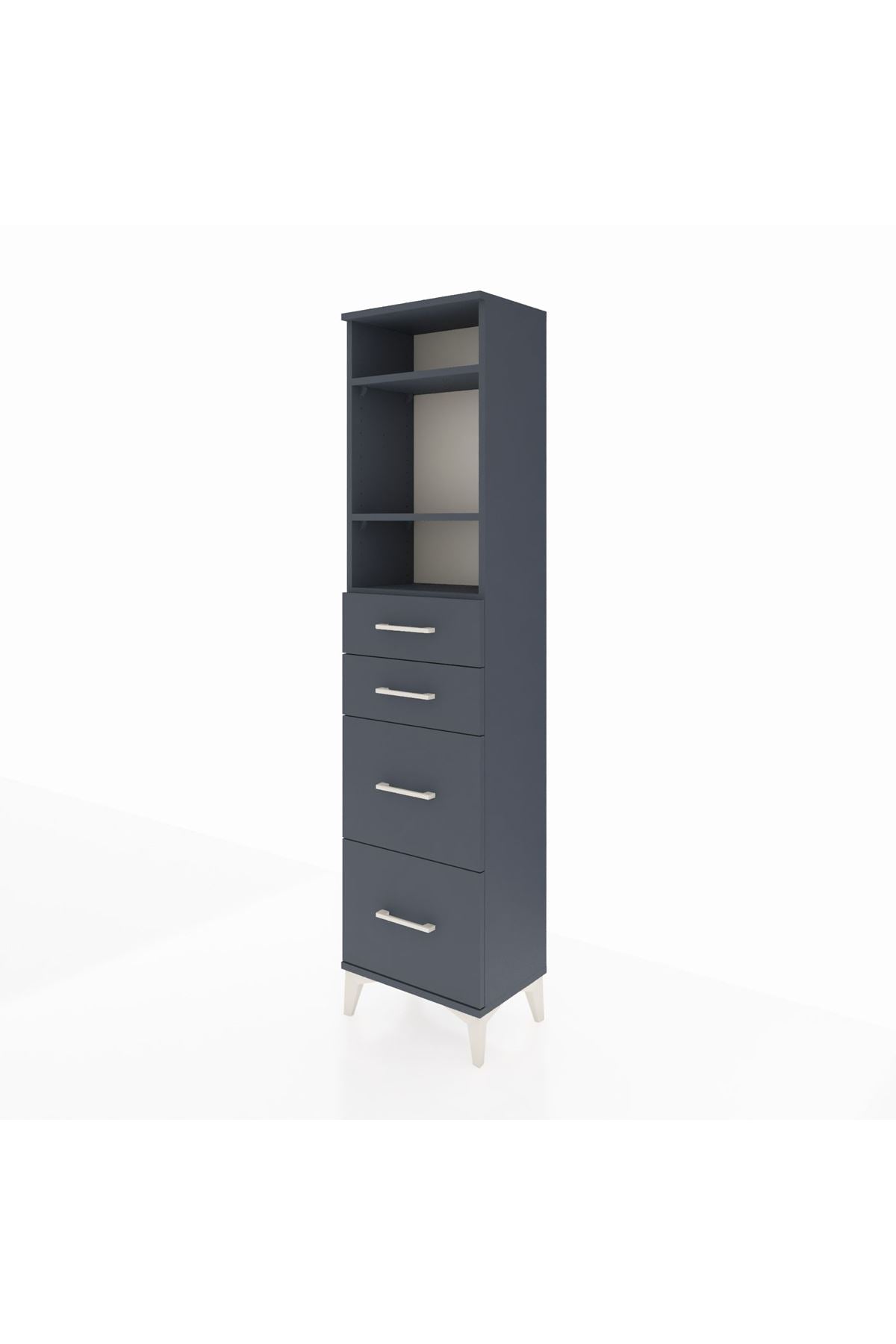 Arges Dolap 3 Raflı 4 Çekmeceli 44x30x182 - S22M047V5A
