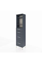 Arges Dolap 3 Raflı 4 Çekmeceli 44x30x182 - S22M047V5A
