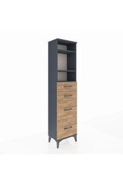 Arges Dolap 3 Raflı 4 Çekmeceli 44x30x182 - S22M047V6A