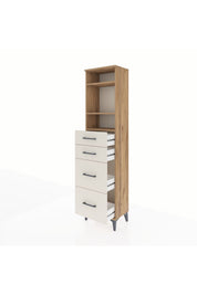 Arges Dolap 3 Raflı 4 Çekmeceli 44x30x182 - S22M047V7A