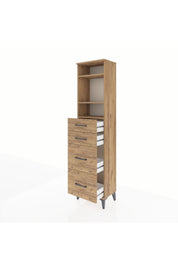 Arges Dolap 3 Raflı 4 Çekmeceli 44x30x182 - S22M047V9A