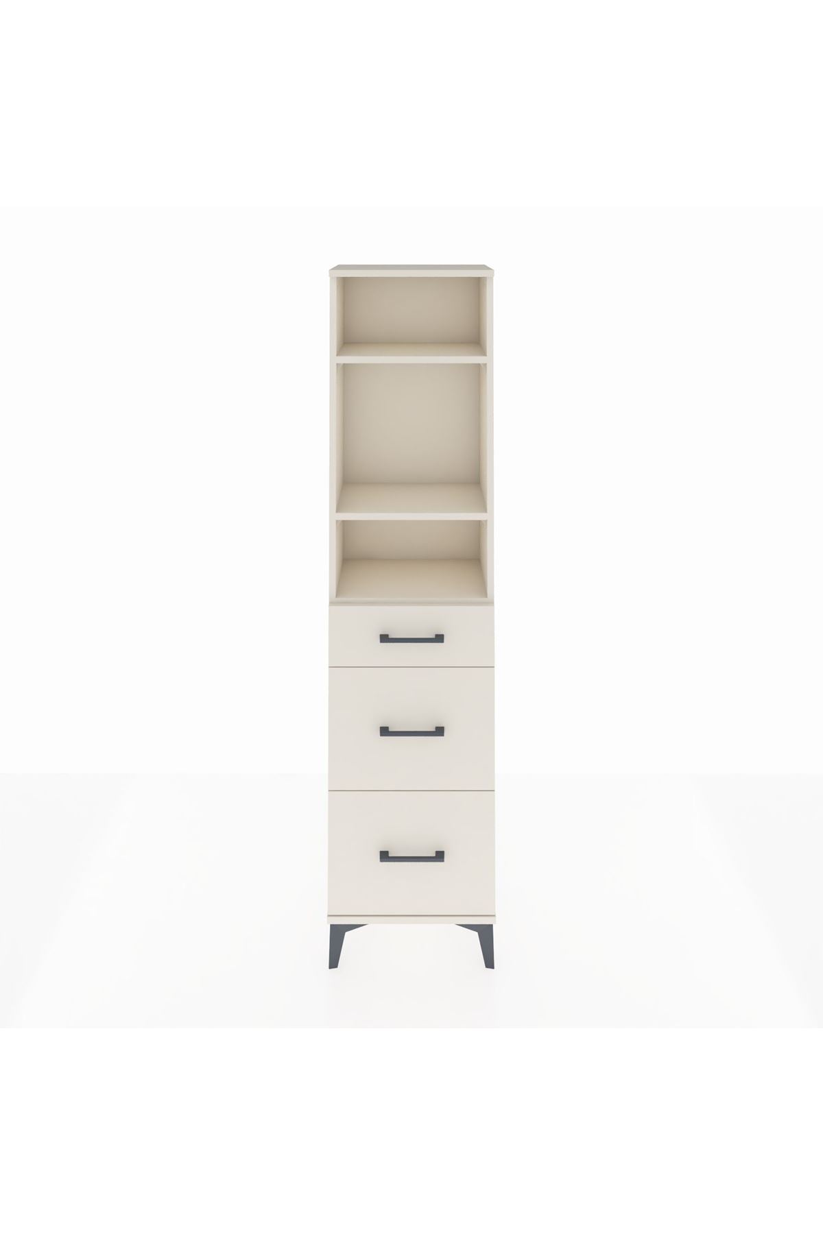 Arges Dolap 3 Raflı 3 Çekmeceli 44x30x182 - S22M048V1A