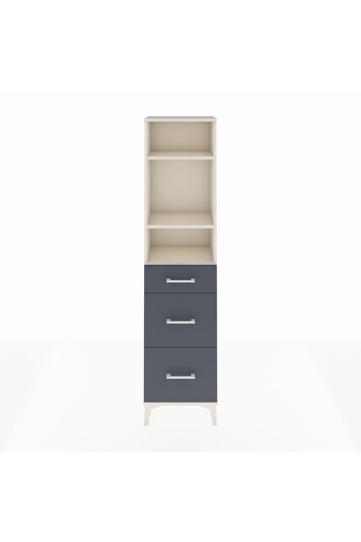 Arges Dolap 3 Raflı 3 Çekmeceli 44x30x182 - S22M048V2A