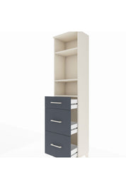 Arges Dolap 3 Raflı 3 Çekmeceli 44x30x182 - S22M048V2A